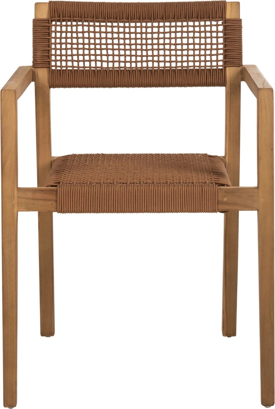 Karrige me krahë CHARLOTTE FH9637.01 dru tik natyral & litar kafe 59x54x83H cm