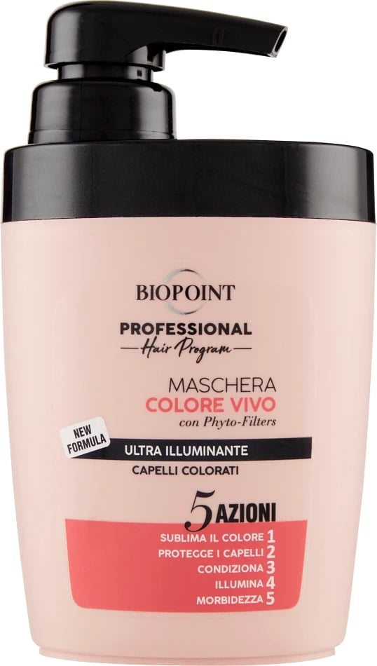Maskë për flokë Biopoint Professional Maschera Colore Vivo, 300 ml