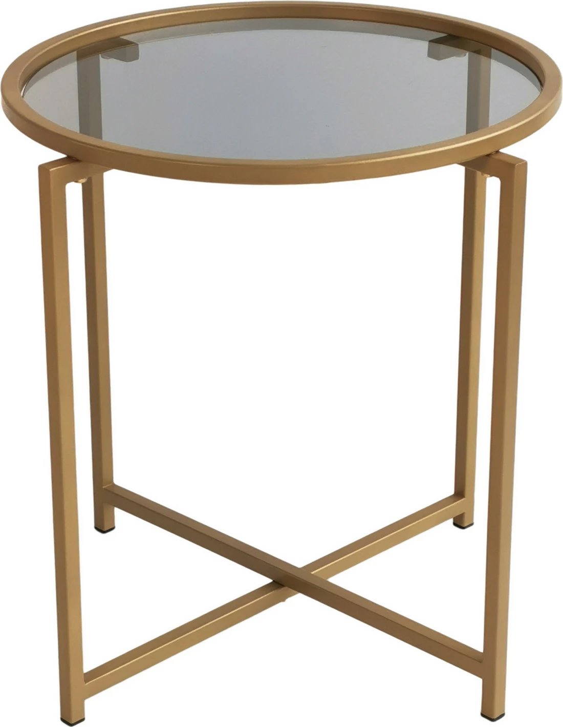 Tavolinë kafeje Hanah Home, S407K, ngjyrë ari dhe fume