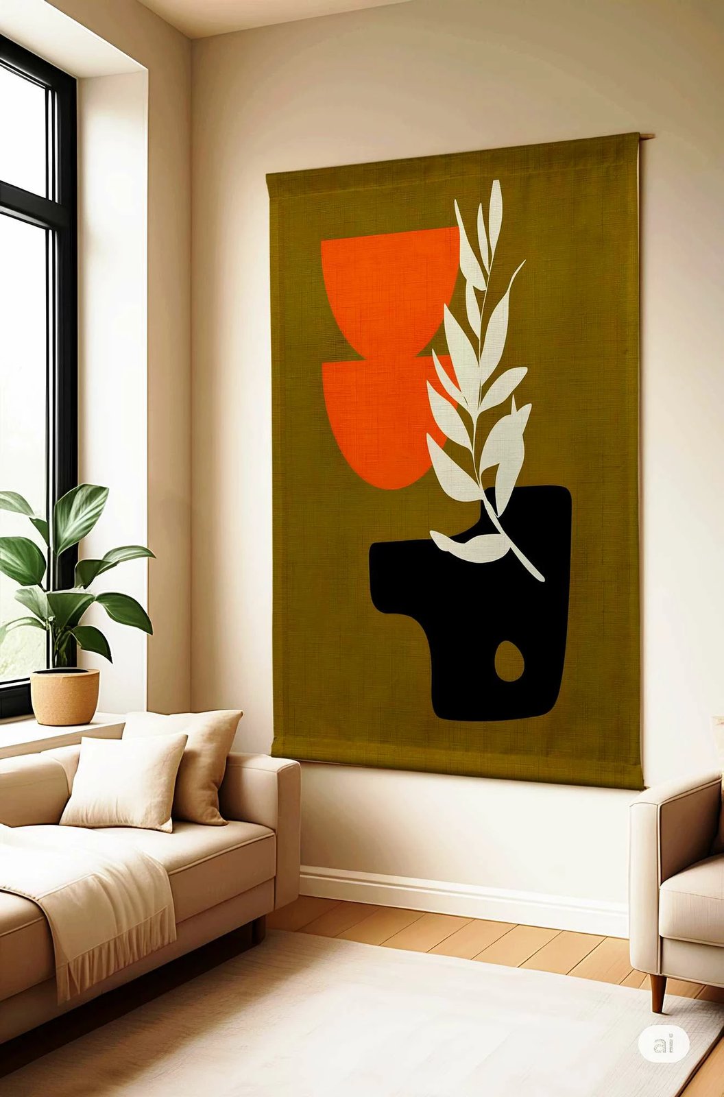 Pikturë dekorative poliestër, Wallity Polybaby 32, shumëngjyrëshe, 100x140cm