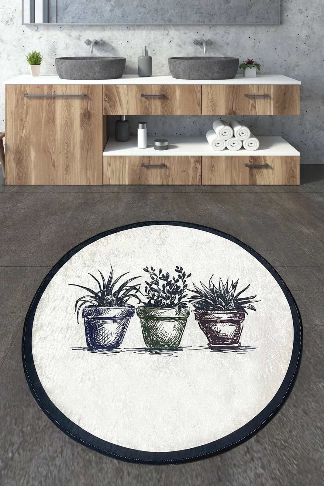 Tapet banjoje Mijölnir, Koule - 07, shumëngjyrësh, 160x160cm