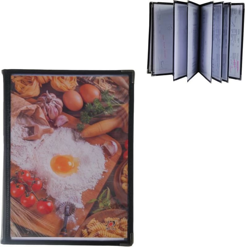 Mbajtës menuje NEXT 29.7x21cm, 16 faqe, i zi