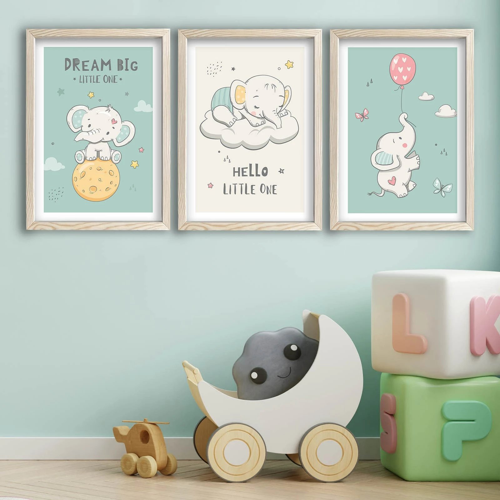 Pikturë dekorative me kornizë MDF (3 pjesë), Wallity, 3P3853KCT-001