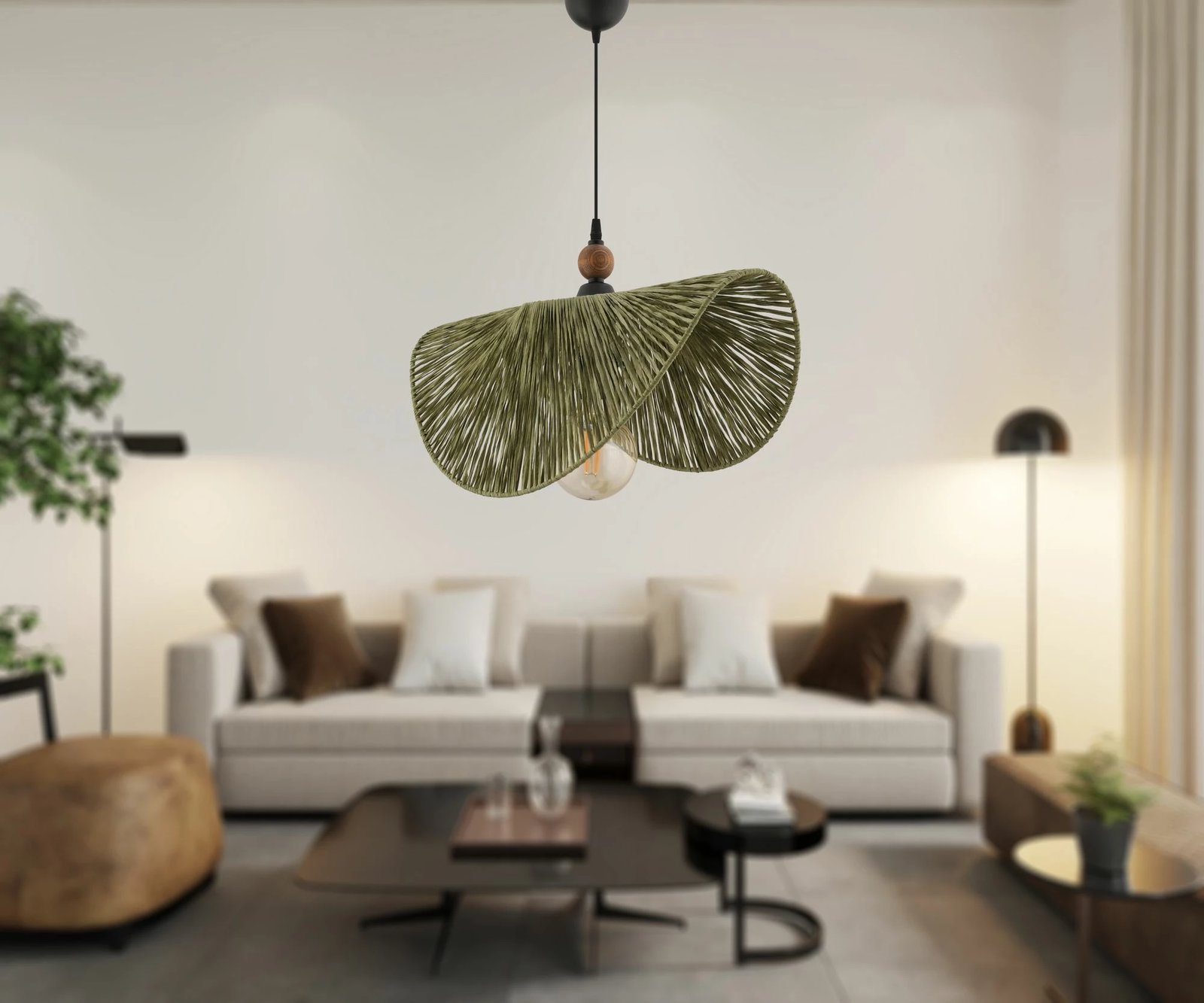 Llambë tavani Opviq Taco W, ngjyrë e gjelbër, kafe