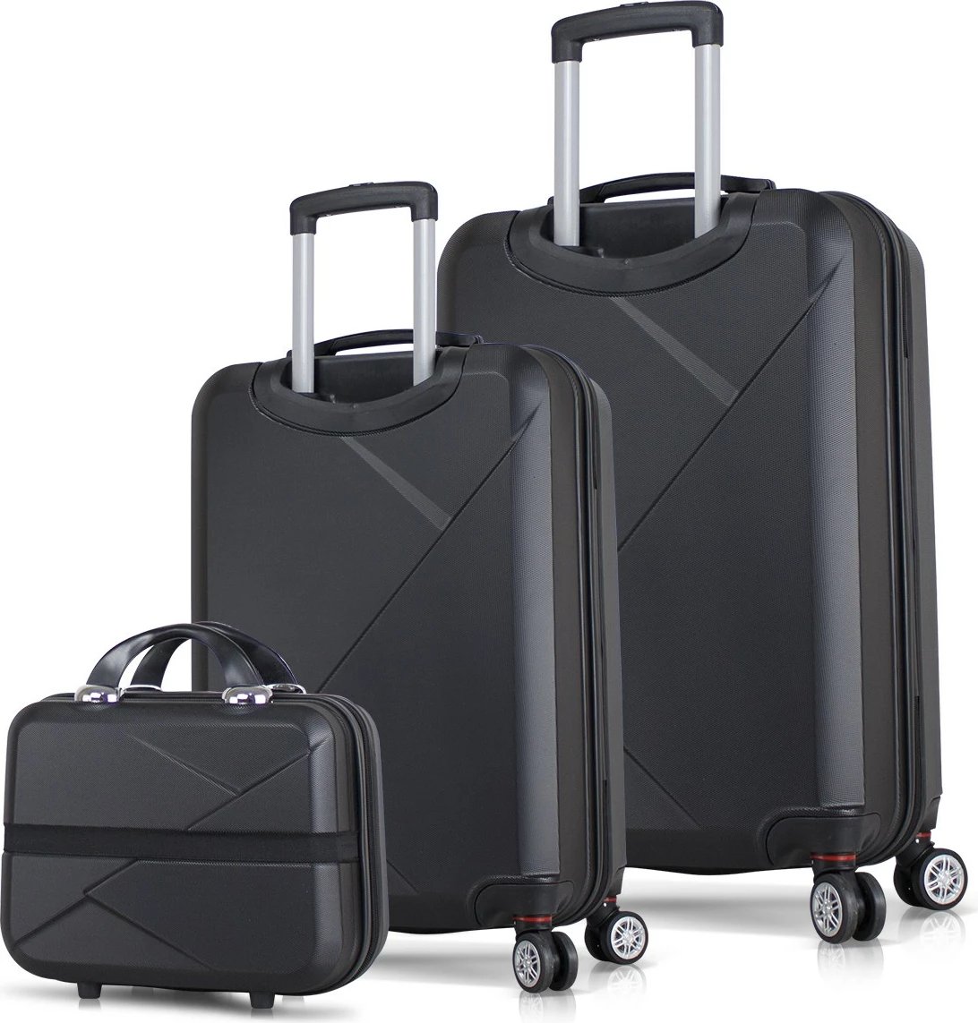 Set valixhesh (3 copë), Zoozie Bags, 1482, ngjyrë e zezë