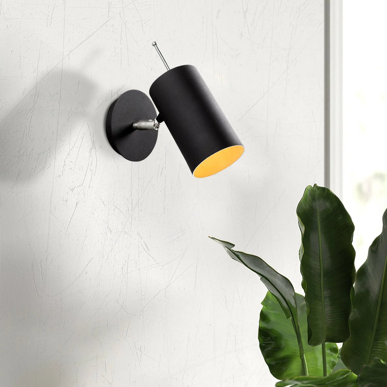 Llambë muri Opviq, Kem - 6381, ngjyrë e zezë/nikel Llambë muri Opviq, Kem - 6381, ngjyrë e zezë/nikel