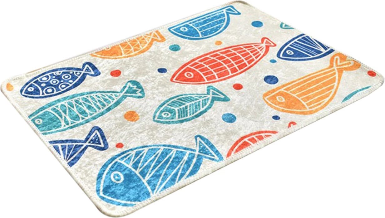 Tapet për banjo, Mijölnir, Fish Djt, shumëngjyrësh, 40x60cm