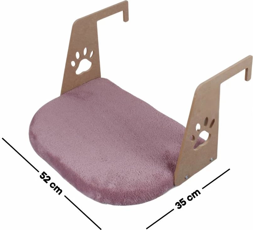 Shtrat për mace, Paws & Whiskers, Riana, ngjyrë rozë e zbehtë