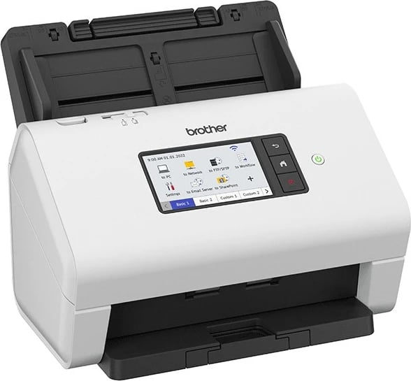Skaner Brother ADS-4900W, 600x600 DPI, 100 fletë ADF, Wi-Fi, Touchscreen