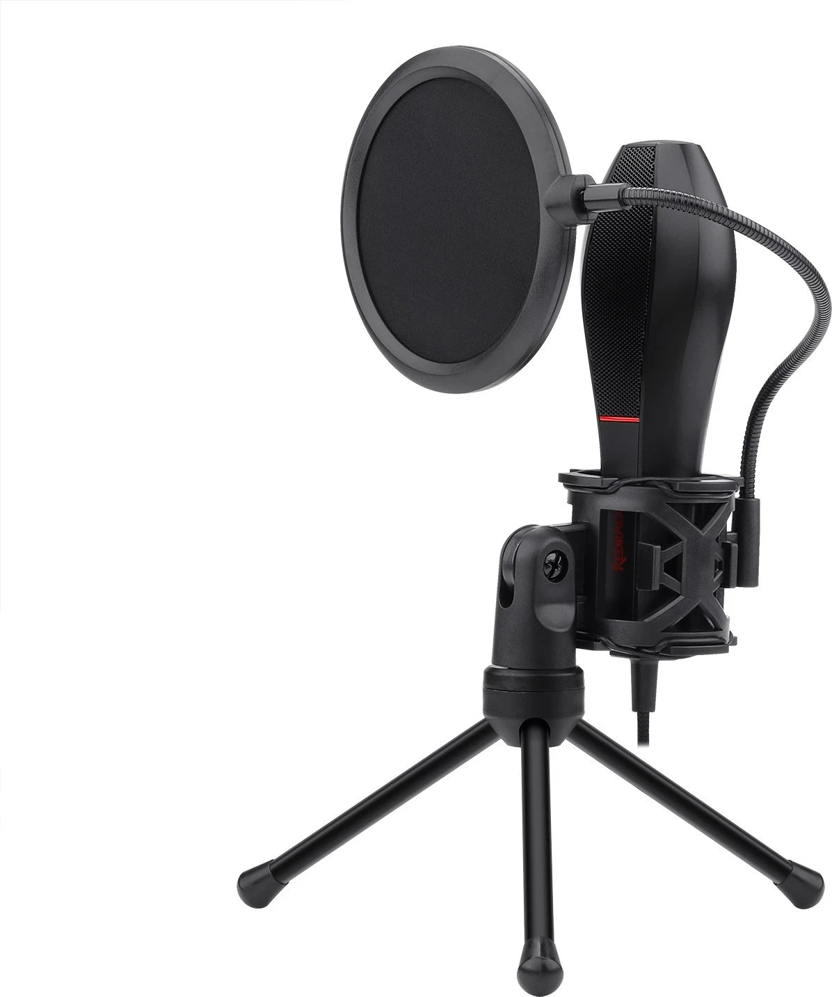 Mikrofon për lojëra Redragon Quasar GM200-1, i zi me të kuqe