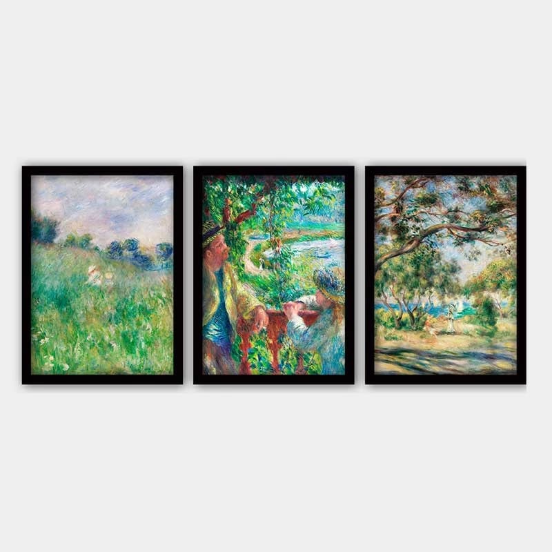 Pikturë dekorative me kornizë (3 copë), Wallity, 3SC_UN895095_3545