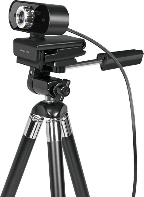Webcam LogiLink UA0368 HD 720p me mikrofon, e zezë