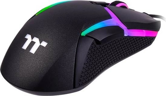 Maus gaming Thermaltake Level 20 RGB, me kabllo, 16000 DPI, i zi