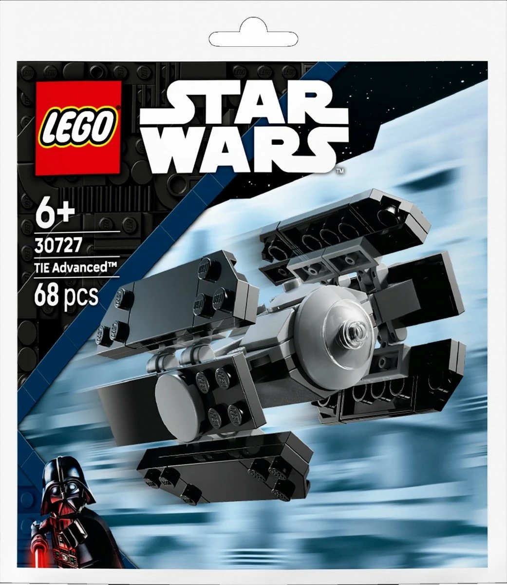 Set blloqesh LEGO Star Wars 30727 TIE Advanced, 68 pjesë, 6+
