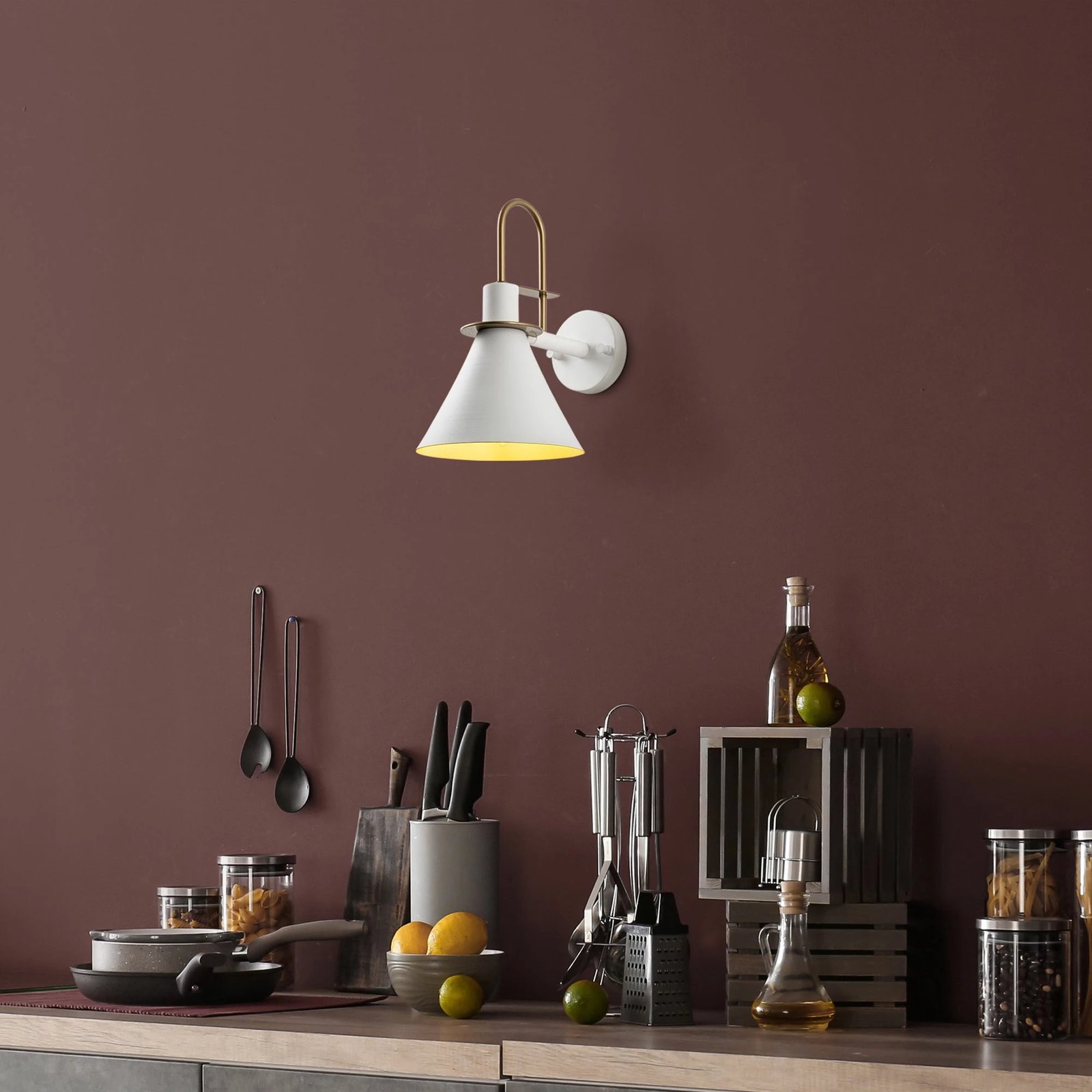 Llambë muri Opviq, Arco - 15041, e bardhë