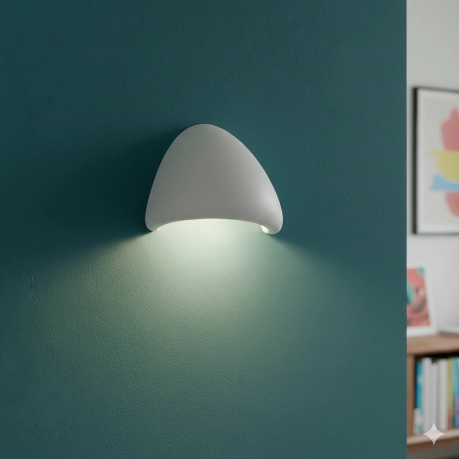 Llambë muri Opviq, LORE-M-LUNA, e bardhë