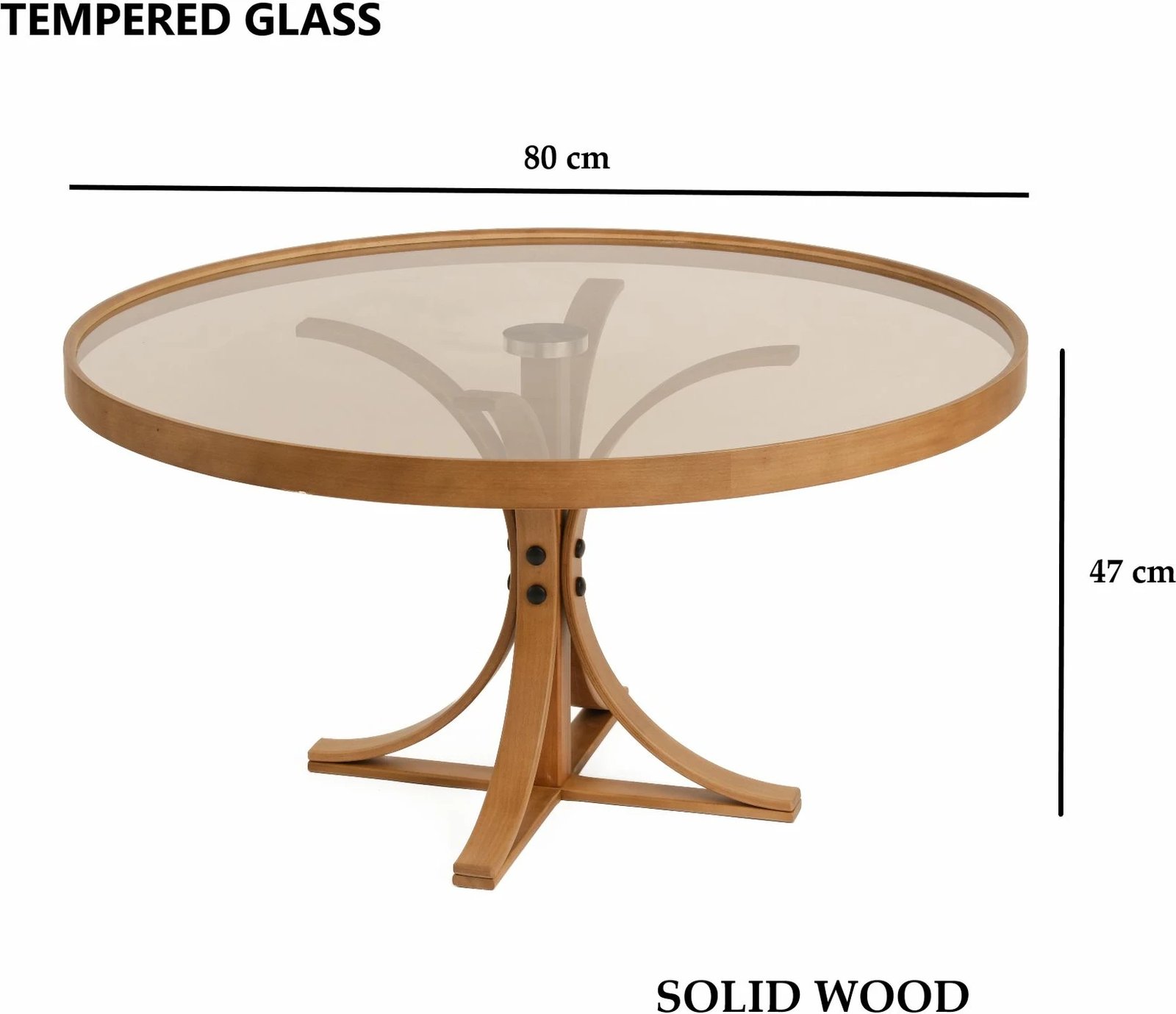 Tavolinë kafeje Skye Decor, Boston, ngjyrë arre