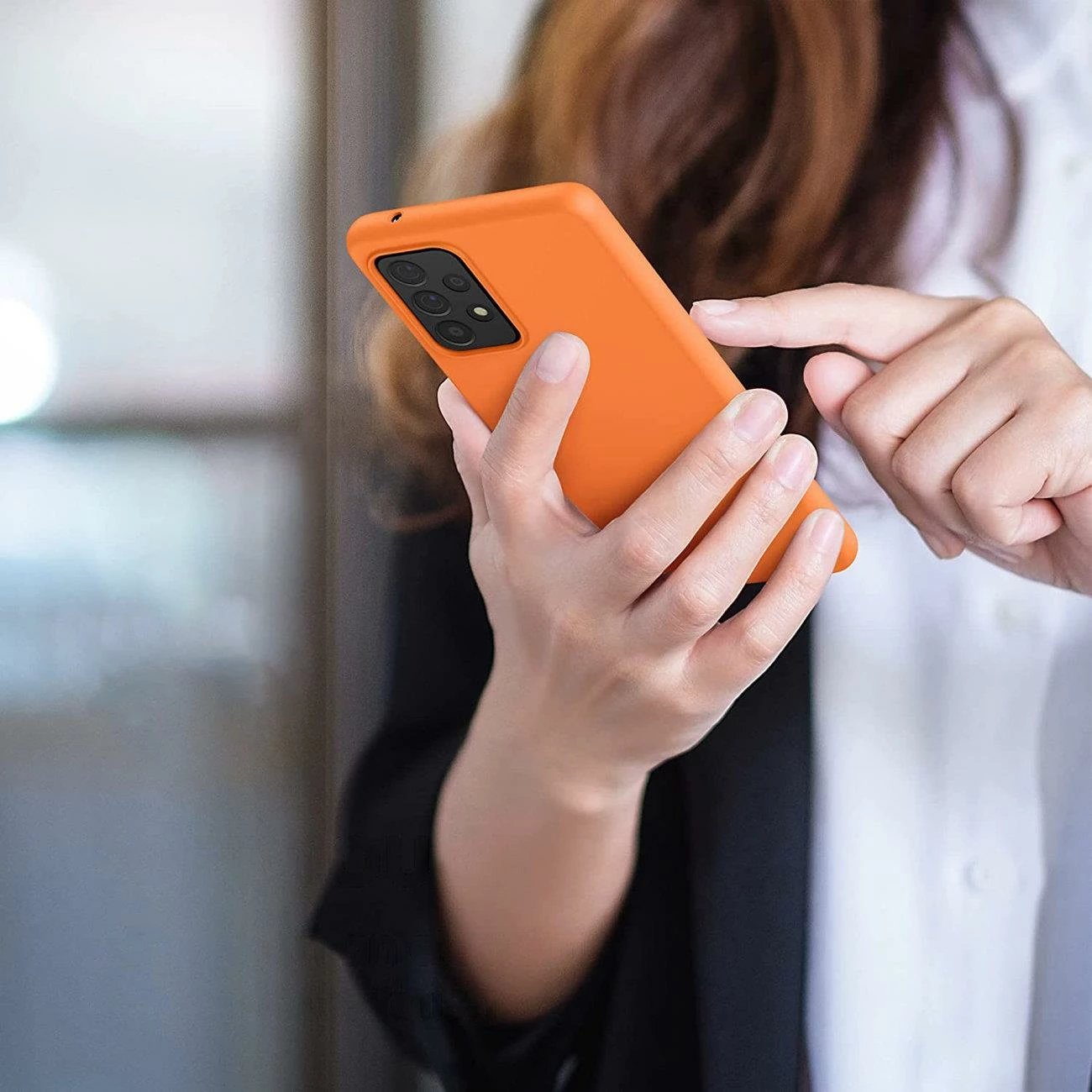 Mbështjellës silikoni Hurtel për Samsung Galaxy A22 4G, rozë