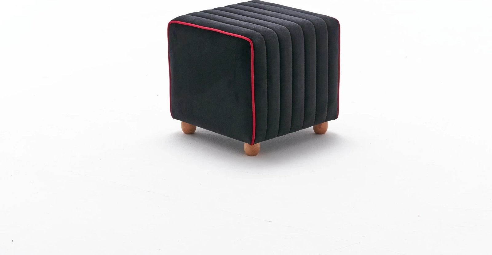 Puf Mona, Atelier del Sofa, anthracite me rozë Puf Mona, Atelier del Sofa, anthracite me rozë