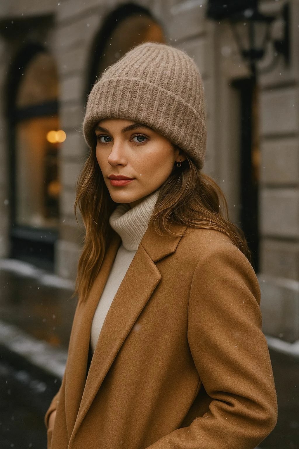 Bere për gra, ngjyrë mink, Jumeon, Bere1141