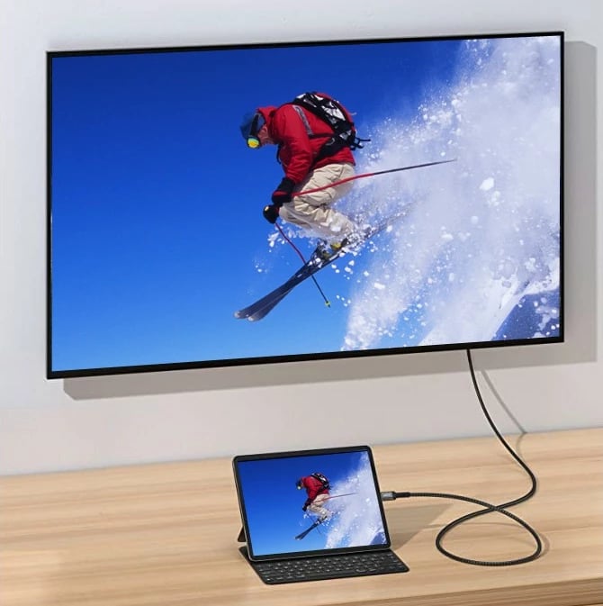 Kabllo USB Type-C në DisplayPort Equip 2m, 8K, gri
