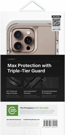 Mbështjellës UNIQ Combat MagClick për iPhone 16 Pro Max, Gold