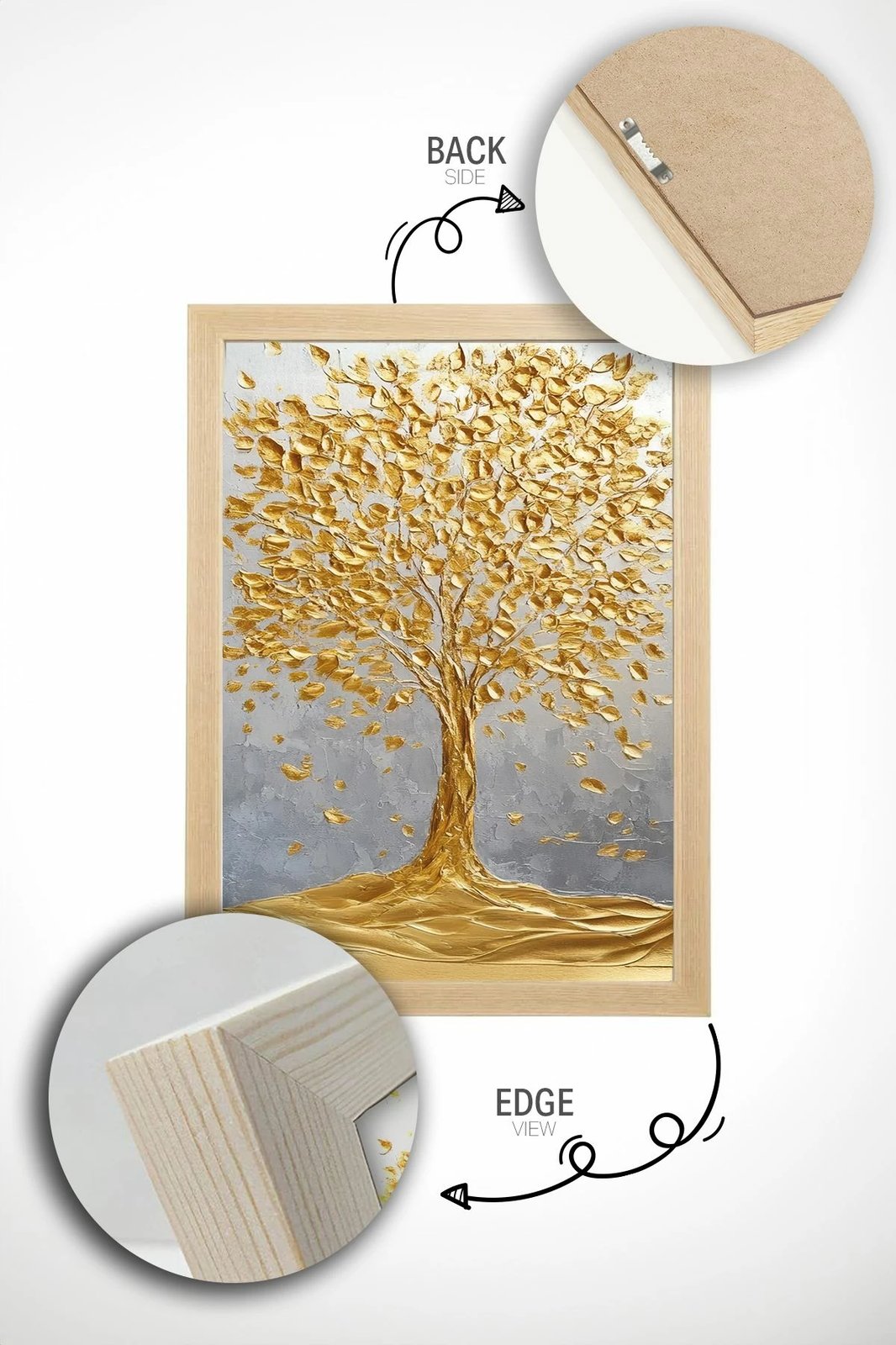 Pikturë dekorative me kornizë, Wallity, Artsrmdl33, shumëngjyrëshe, 33x48cm