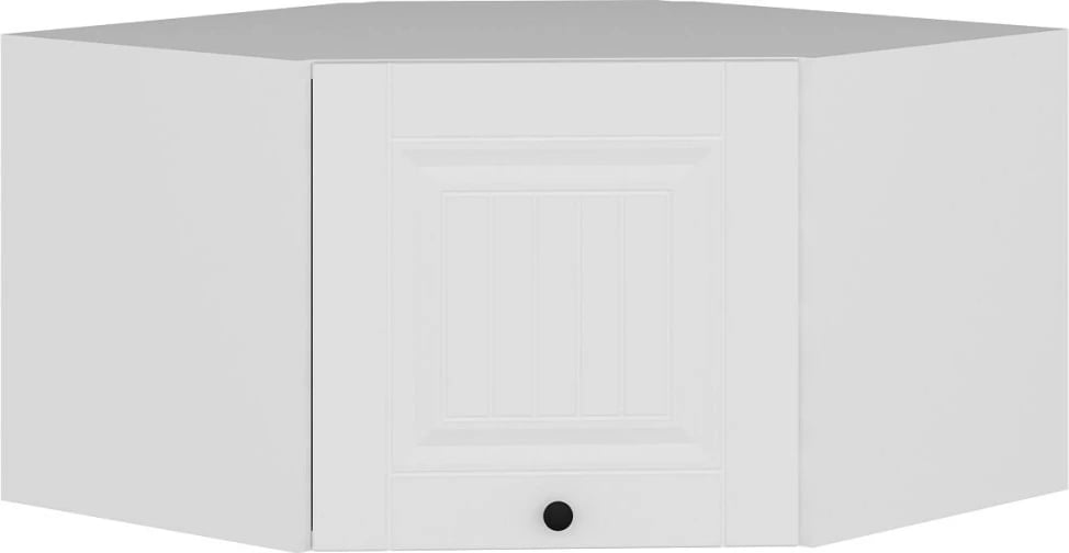 Dollap muri për qoshe, ngjyrë e bardhë, Skye Decor, membranë