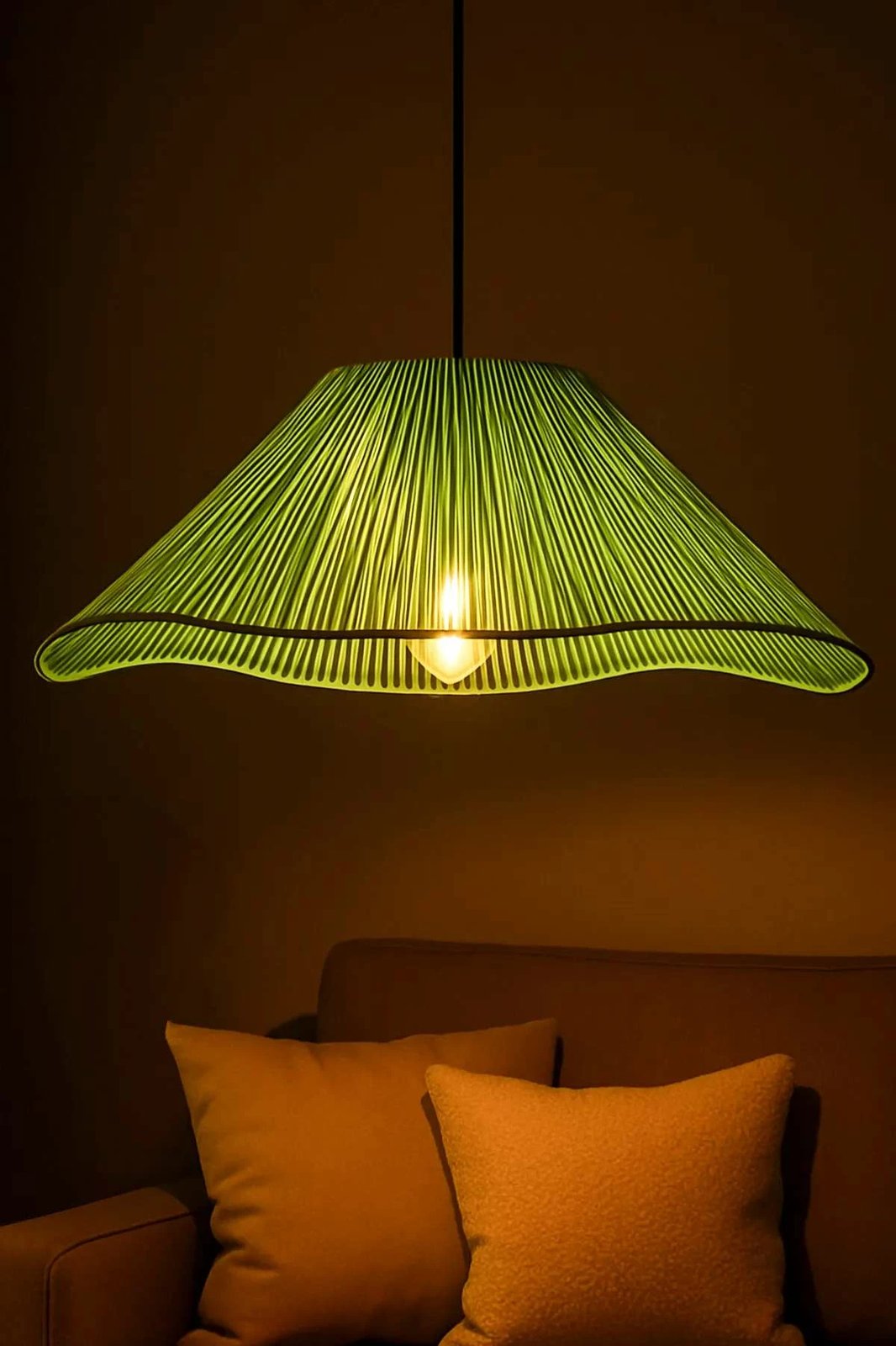 Llambë tavani Opviq, ngjyrë e gjelbër, kapak makrame, Greenfav Llambë tavani Opviq, ngjyrë e gjelbër, kapak makrame, Greenfav