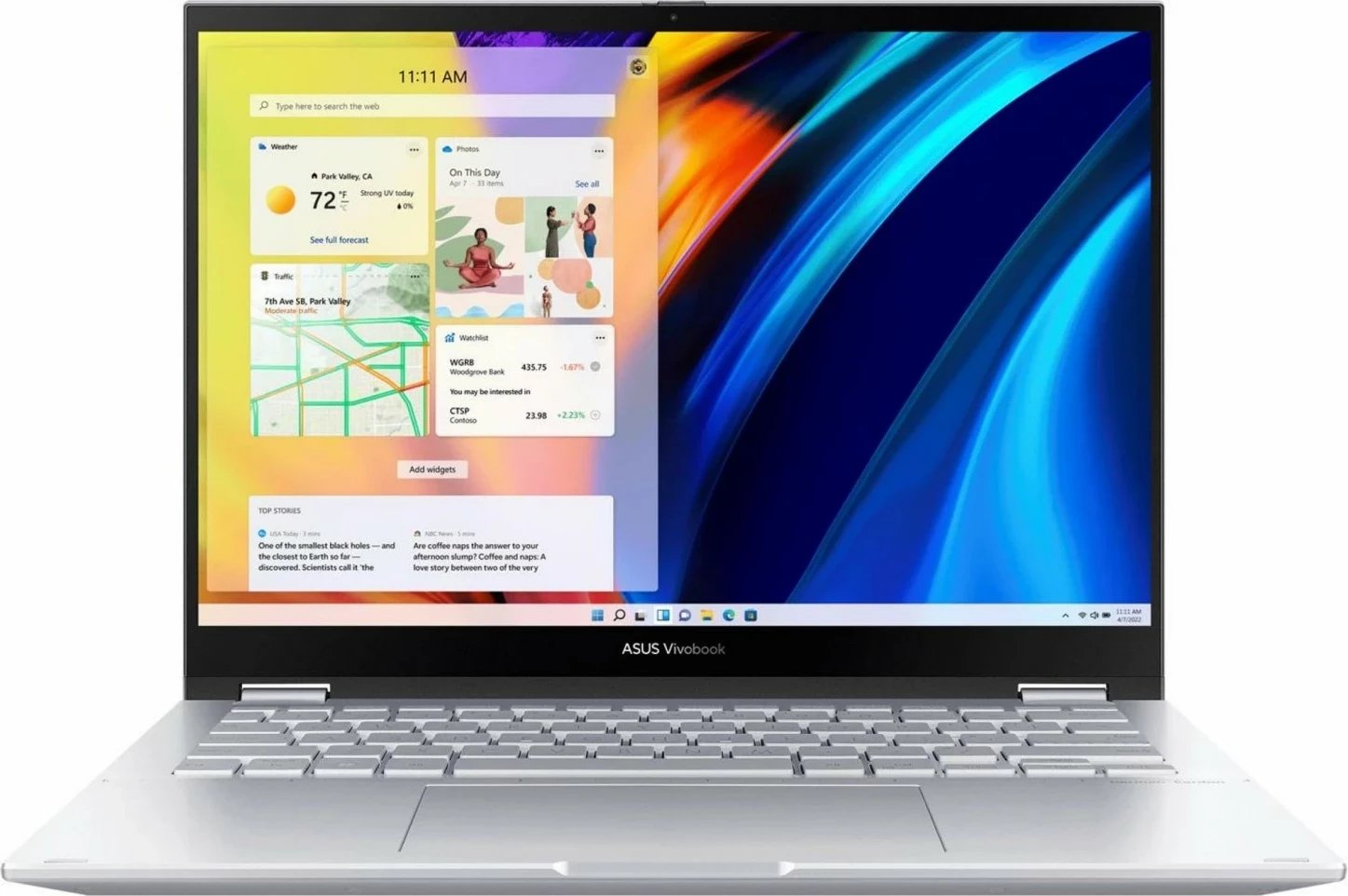 Laptop Asus VivoBook S 14 Flip OLED TP3402VA-KN346W, i5-1335U, 16GB RAM, 1TB SSD, 14" 2.8K, Argjendtë