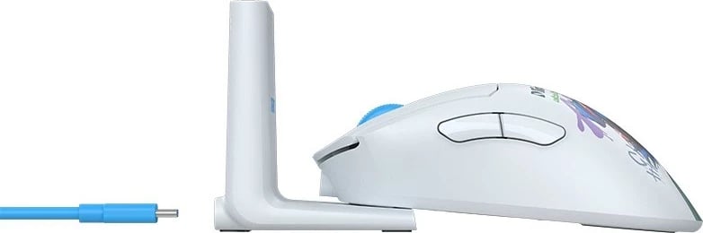 Maus gaming A4Tech Bloody R73 ULTRA DUO Nyx Mirage, pa tela, RGB, i bardhë