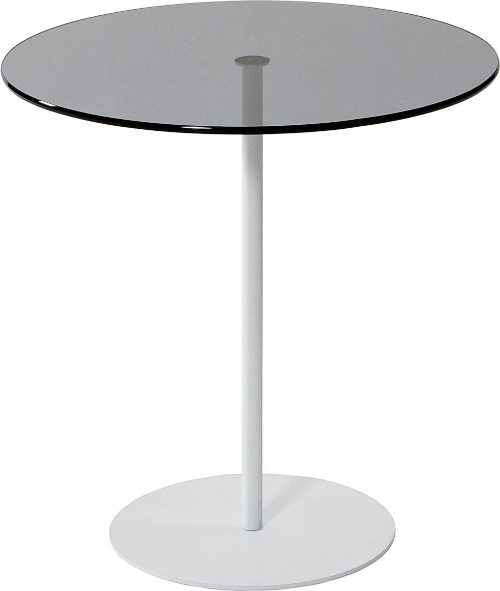 Tavolinë anësore Skye Decor, Chill-Out, e bardhë, gri e errët