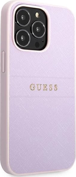 Mbështjellës Guess Saffiano Stripe për iPhone 13 Pro Max, Vjollcë Mbështjellës Guess Saffiano Stripe për iPhone 13 Pro Max, Vjollcë