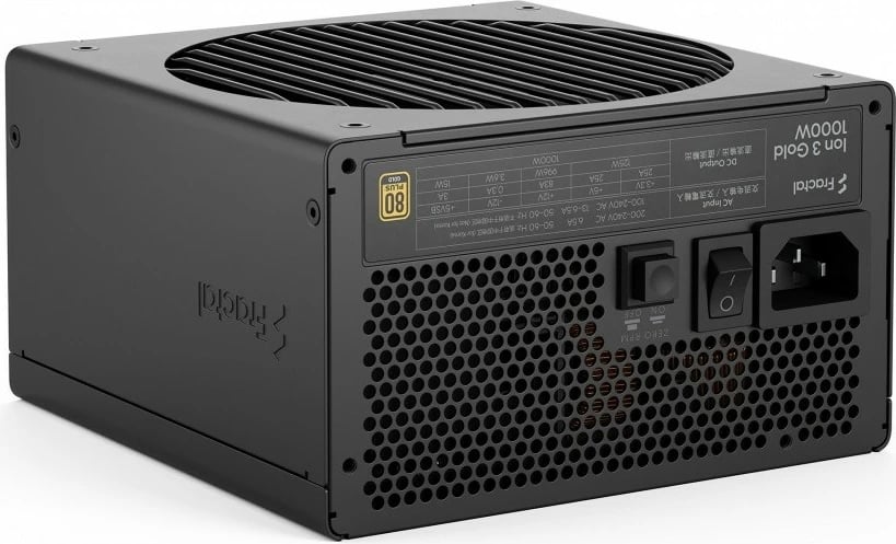 Furnizues energjie ATX, Fractal Design Ion 3 Gold FD-P-IA3G-100-EU, 1000W 80+ Gold, ATX 3.1, modular, PCIe Gen5 12V2×6, i zi