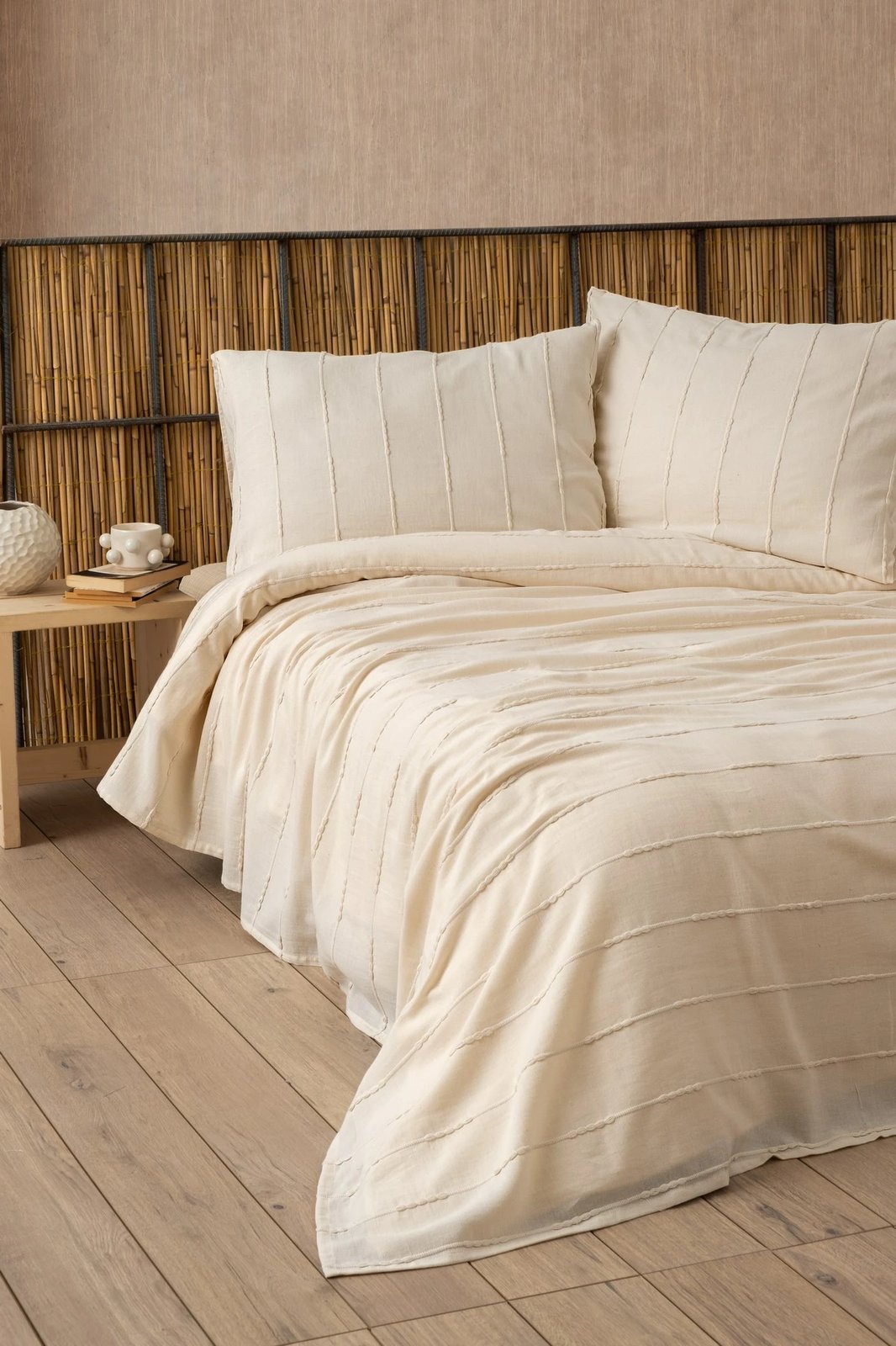 Set piké dopio, ngjyrë natyrale, L'essentiel, Sedef