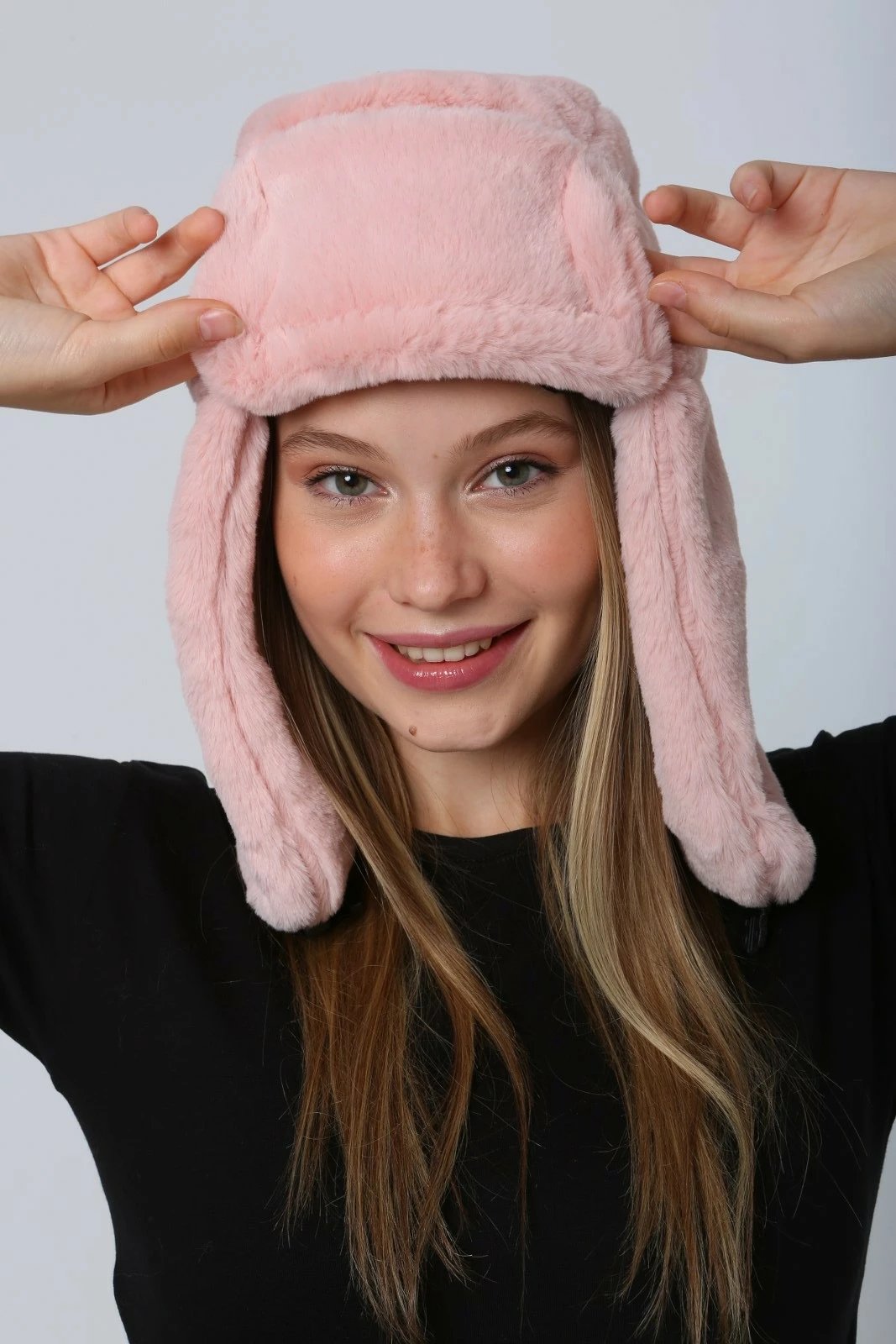 Kapelë dimri për femra, rozë, Jumeon, Bere1127