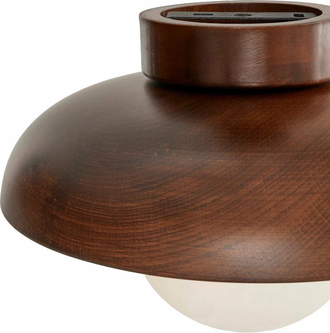 Llambë muri Opviq, dru arre, kapak qelqi, Walnut