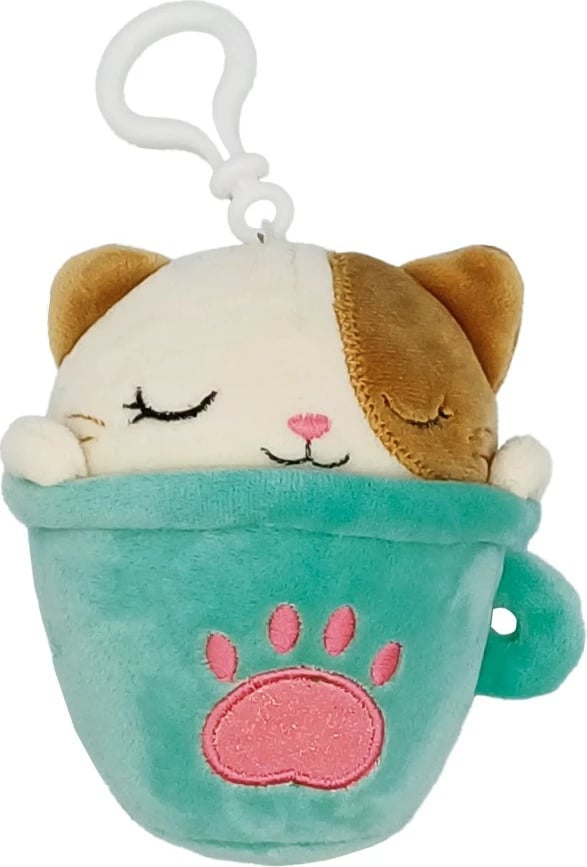 Set brelokë plushi Stnux Animal Mug, 9 copë, shumëngjyrësh