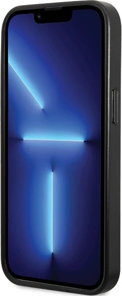 Mbështjellës Guess 4G Strass Metal Logo për iPhone 13 Pro 6.1", i zi