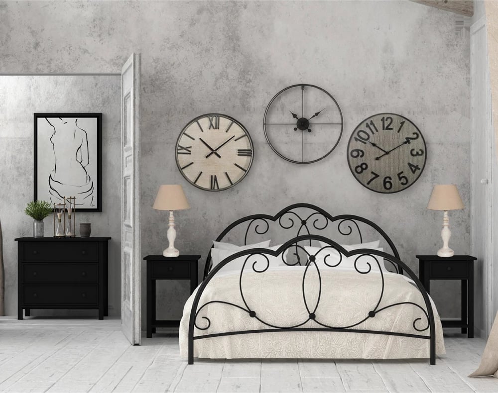 Komodë me 3 sirtarë, ngjyrë e zezë, 80x40x77 cm