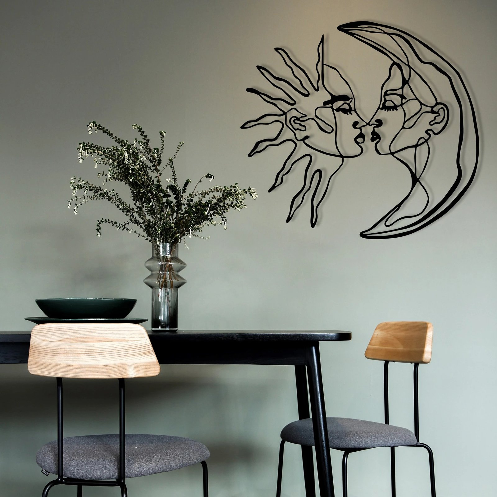 Aksesor dekorativ metalik për mur, Wallity, Universe