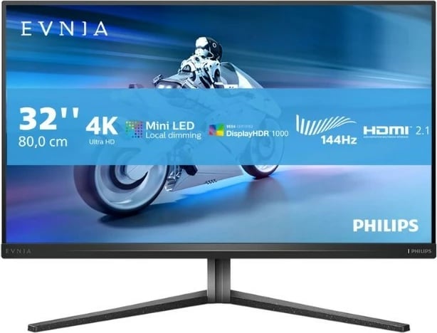 Monitor Philips 32M2N6800M, 31.5 inç, IPS Mini-LED, 4K UHD, 144Hz, i zi Monitor Philips 32M2N6800M, 31.5 inç, IPS Mini-LED, 4K UHD, 144Hz, i zi