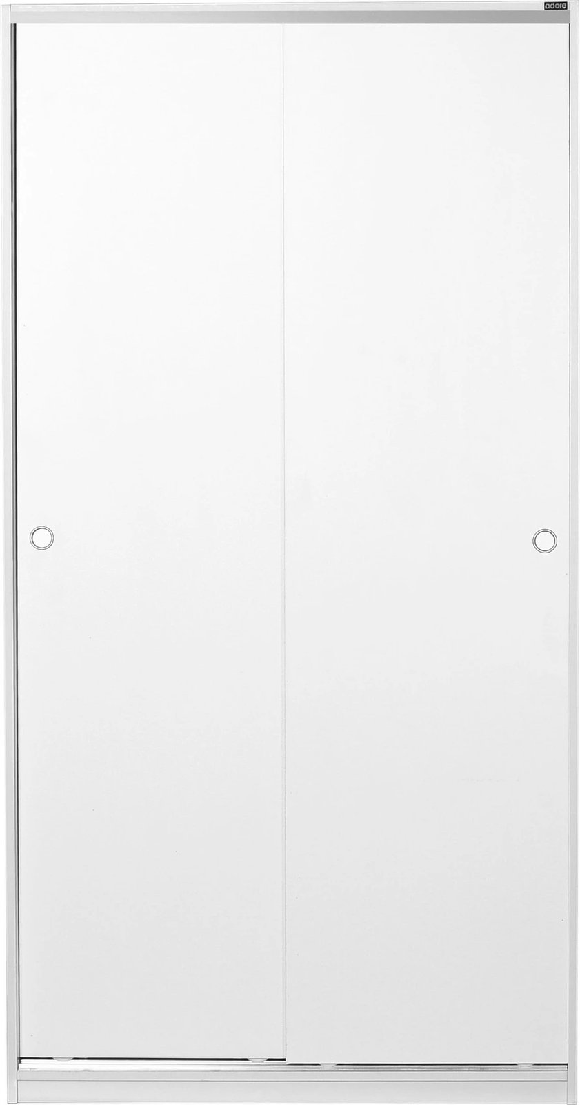 Dollap me dyer rrëshqitëse, ngjyrë e bardhë, Hanah Home, SWD-402-BB-2, 94x52x182 cm