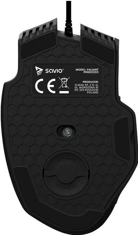 Maus gaming Savio Valiant, RGB, 12400 DPI, i zi