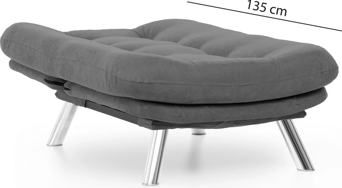 Karrige një vendëshe, Atelier del Sofa, Misa Solo, ngjyrë gri