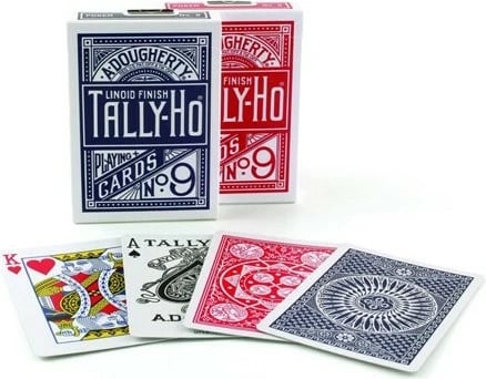 Letra loje Bicycle TALLY-HO Standard Index, Poker, dy ngjyra