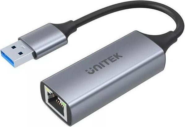 Adapter USB-A në RJ45 Unitek U1309A, 1000 Mbps, Gri