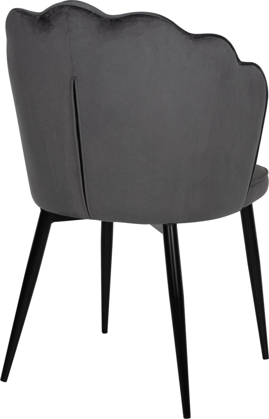 Karrige AVIE FH8737.01 kornizë metalike dhe kadife gri 48x48x85Hcm., set prej 2 copë