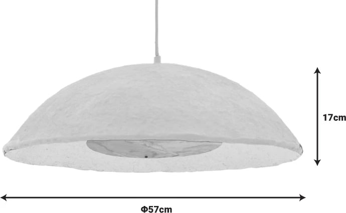 Dritë tavani Markiz Inart, ngjyrë e bardhë, D57x118cm