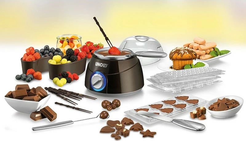 Pajisje për shkrirje çokollate Unold 48667, 0.25 L, Kafe, Argjend